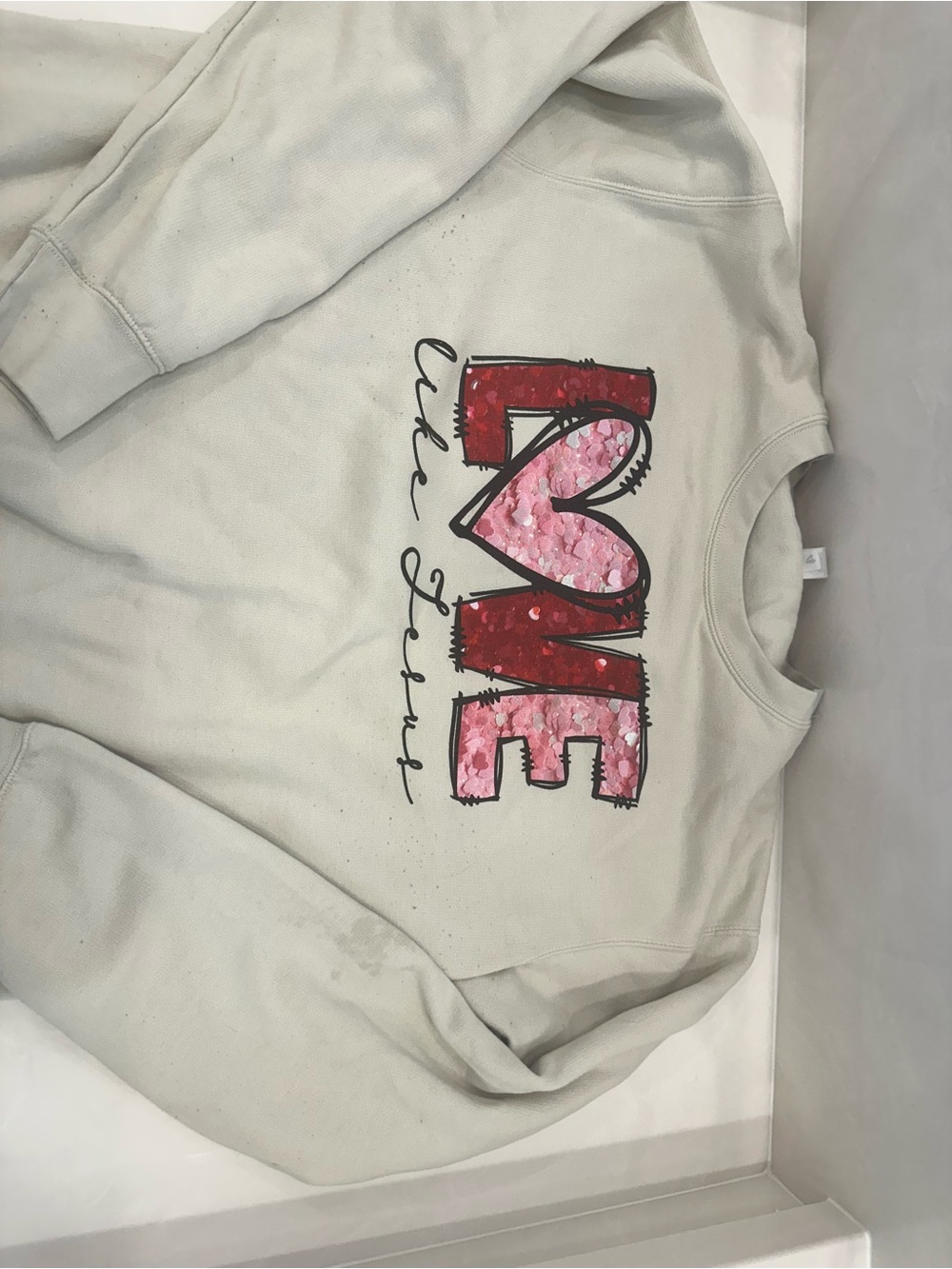 Bundle of 2 L - Graphic Sweatshirt - Cream